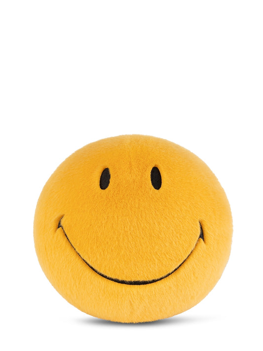 Smiley Kuscheltier Fuzzy in Gelb von Bon Ton Toys – 23 cm, recycelter Plüsch, Nohna