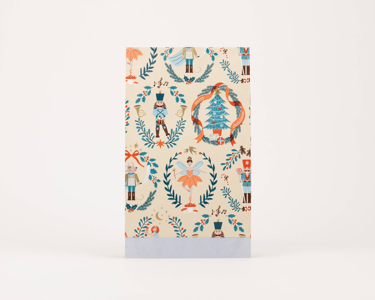 Flachbeutel Nussknacker Klein in Beige von Liebevoll verpackt – Weihnachten, Detailansicht, Nohna