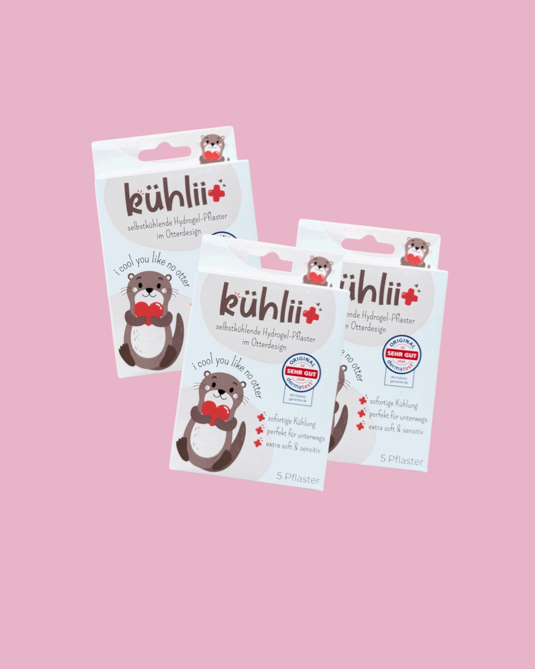 kühlii Sparset 3er Pack selbstkühlende Hydrogelpflaster von pieksmichnicht – Nohna