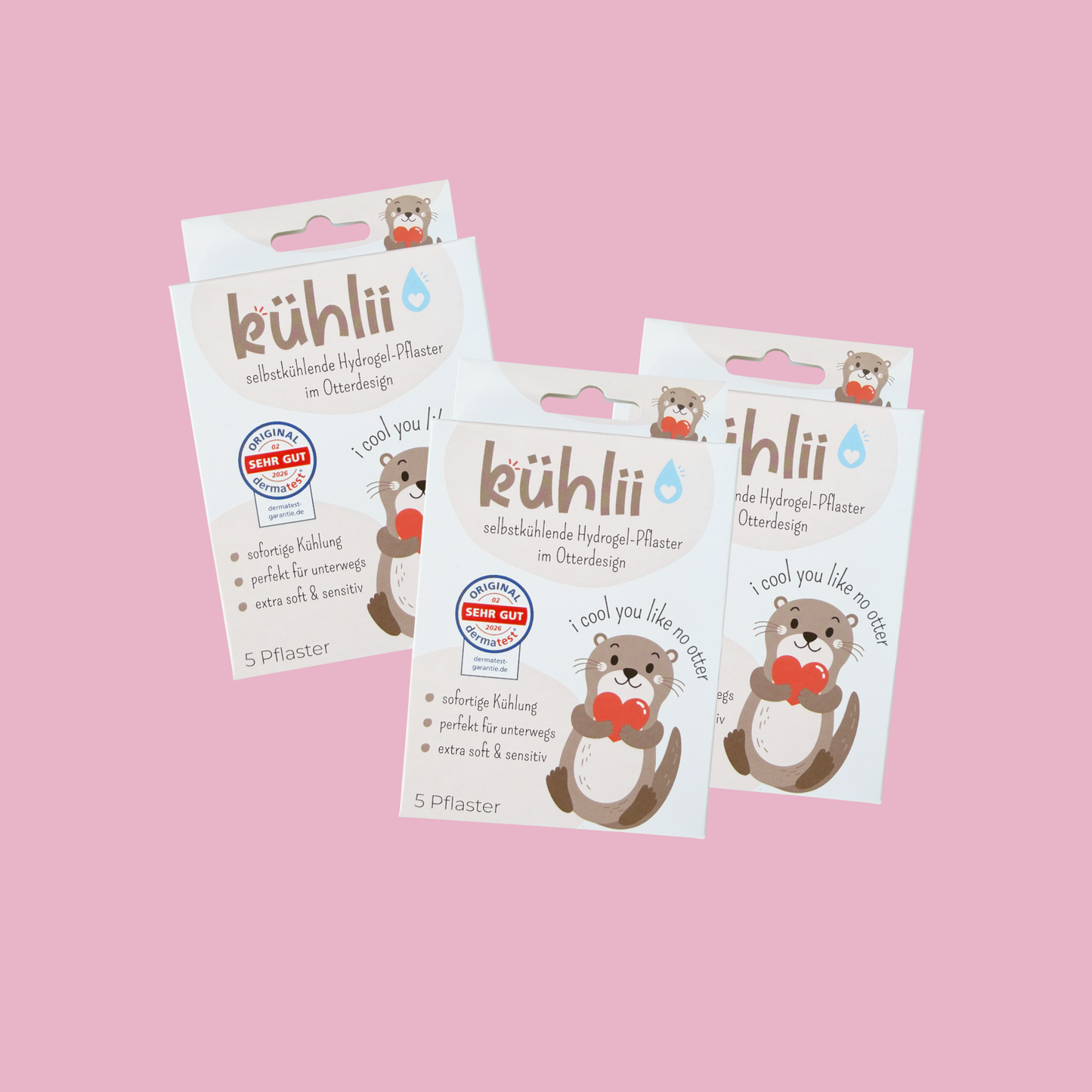 kühlii Sparset 3er Pack selbstkühlende Hydrogelpflaster von pieksmichnicht – Nohna