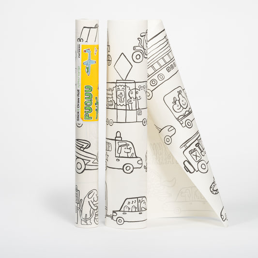 Stick & Draw Roll Ausmal-Rolle von puquu in Vehicles – Nohna