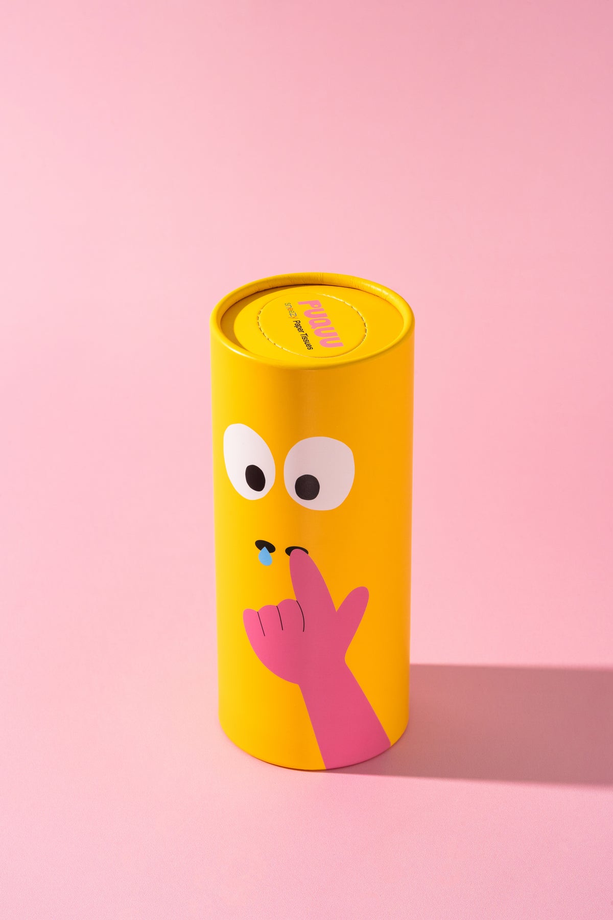Sneezy Taschentuchbox von puquu in Gelb – Nohna