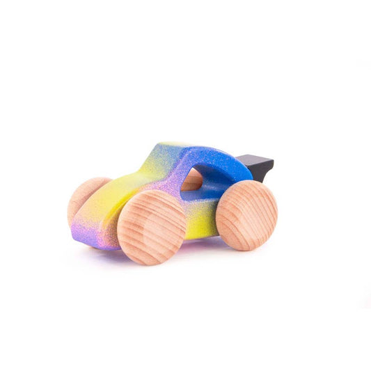 Zuckerwatte Auto aus Holz von Bajo – handbemalt, Nohna