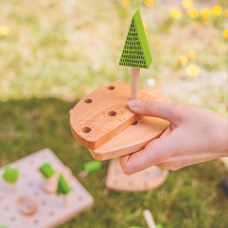Central Park Puzzle mit Bäumen von Bajo – 22 Holzelemente - Einzelansicht - Nohna