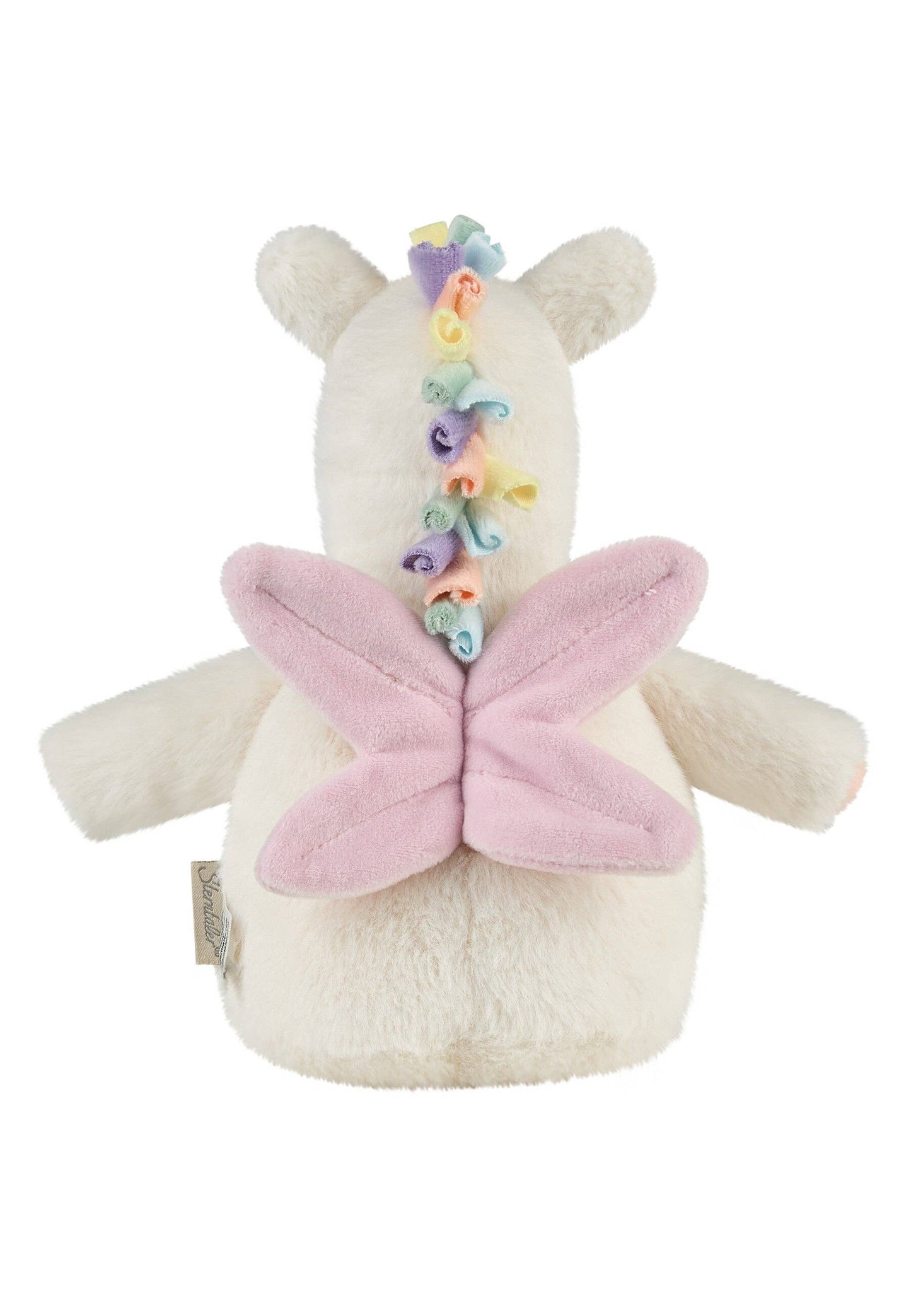 Kuscheltier Einhorn Elli in Weiß/Rosa von Sterntaler - Rückansicht – Nohna