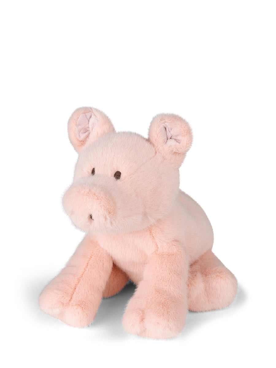Kuscheltier Paddy Schwein in Pink von Bon Ton Toys – 25 cm, recycelter Plüsch, Seitenansicht, Nohna