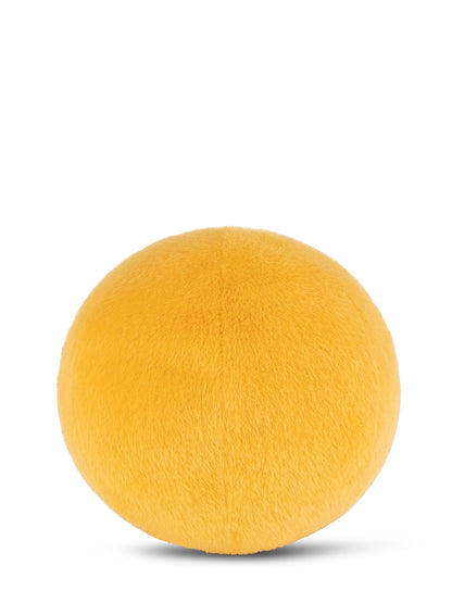Smiley Kuscheltier Fuzzy in Gelb von Bon Ton Toys – 23 cm, recycelter Plüsch, Rückansicht, Nohna