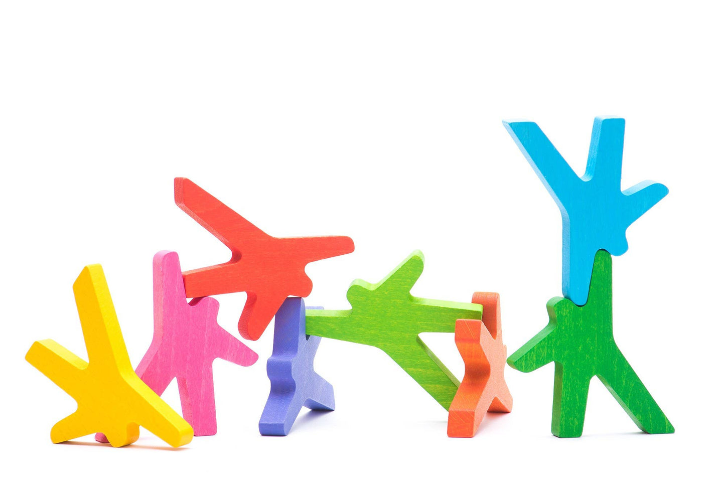 Akrobaten Puzzle mit 8 Elementen aus Holz von Bajo – Nohna