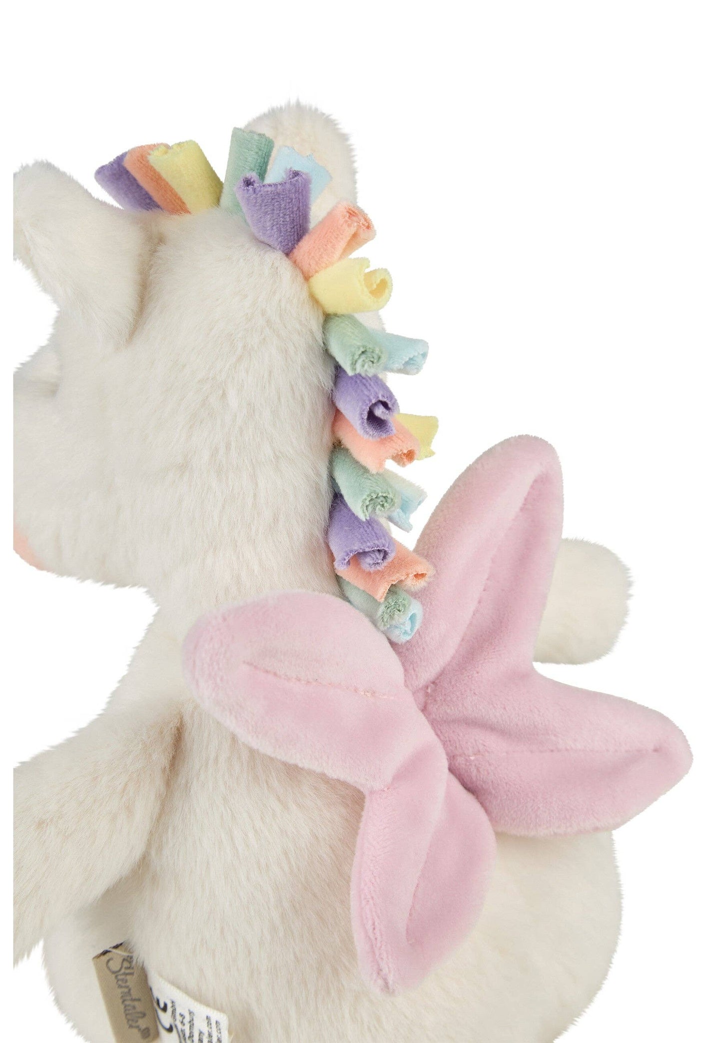 Kuscheltier Einhorn Elli in Weiß/Rosa von Sterntaler – Detailansicht - Nohna