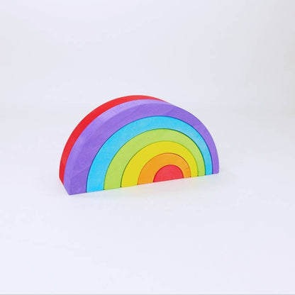 Holz Regenbogen Klein mit 6 Bögen von Bajo – Bunt, Nohna
