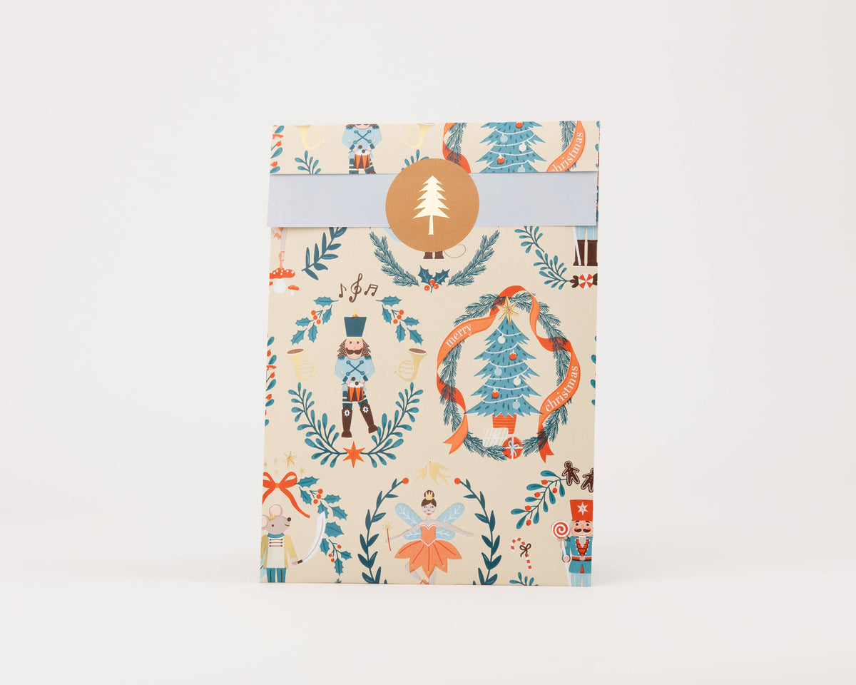 Flachbeutel Nussknacker Klein in Beige von Liebevoll verpackt – Weihnachten, Nohna