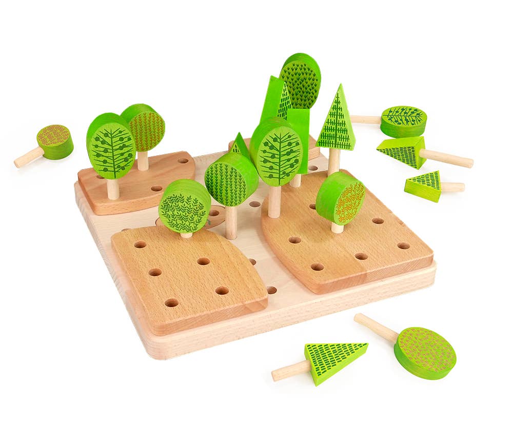 Central Park Puzzle mit Bäumen von Bajo – Detailansicht - Nohna
