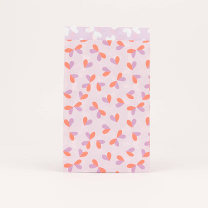 Flachbeutel Butterfly Hearts Mini in Flieder von Liebevoll verpackt – Detailansicht, Nohna