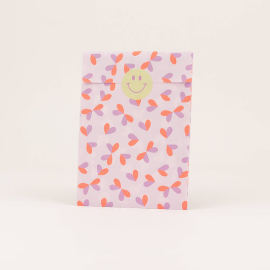 Flachbeutel Butterfly Hearts Mini in Flieder von Liebevoll verpackt – Nohna