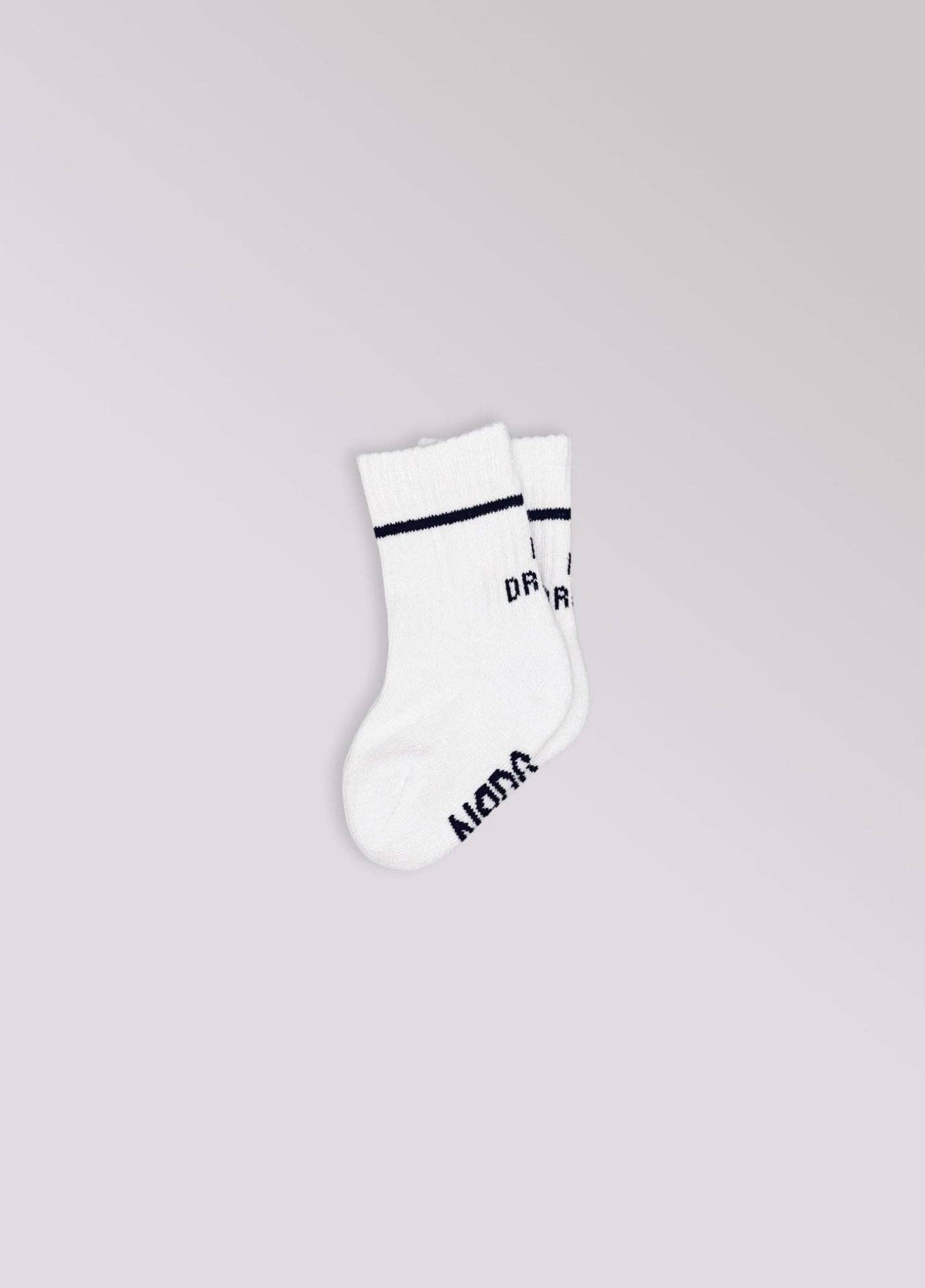 NO DRAMA Socken für Babys und Kinder von NBDC Seitenansicht – Nohna
