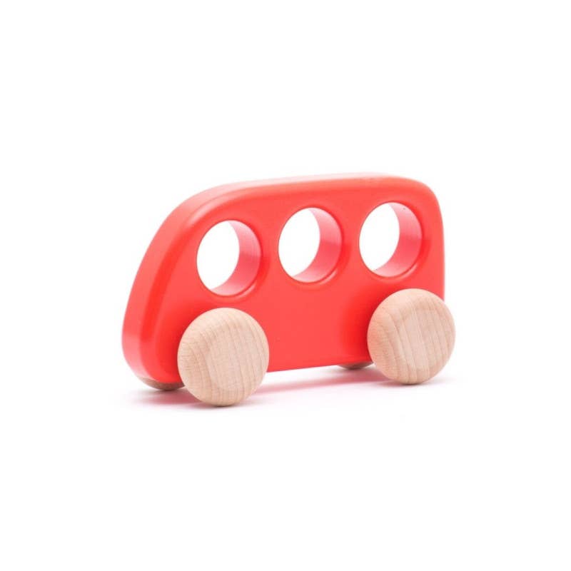 Holzbus von Bajo in Rot – Nohna