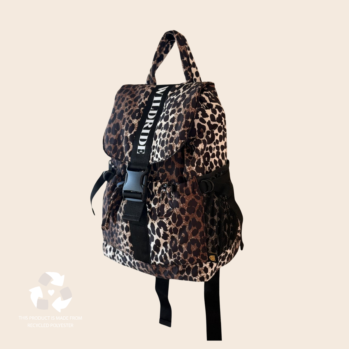Rucksack Erwachsene Savannah von Wildride aus recyceltem Material – Seitenansicht - Nohna