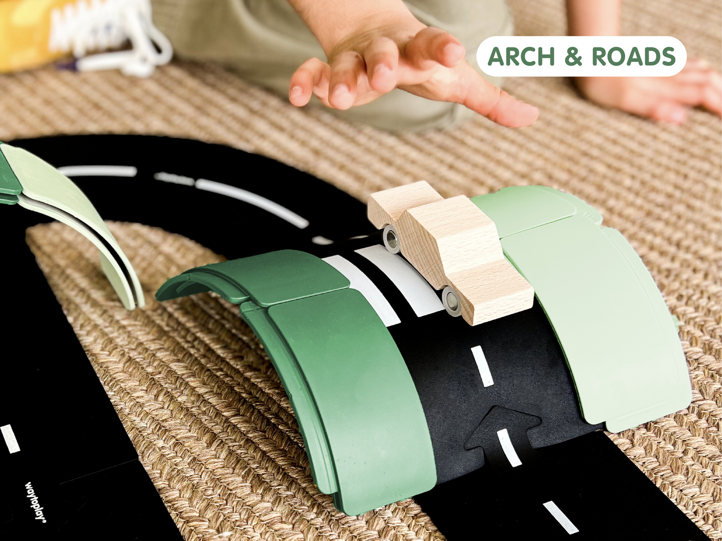 Arches Creator Set von waytoplay mit 36 Bögen aus recyceltem Kunststoff –Arch & Roads - Nohna