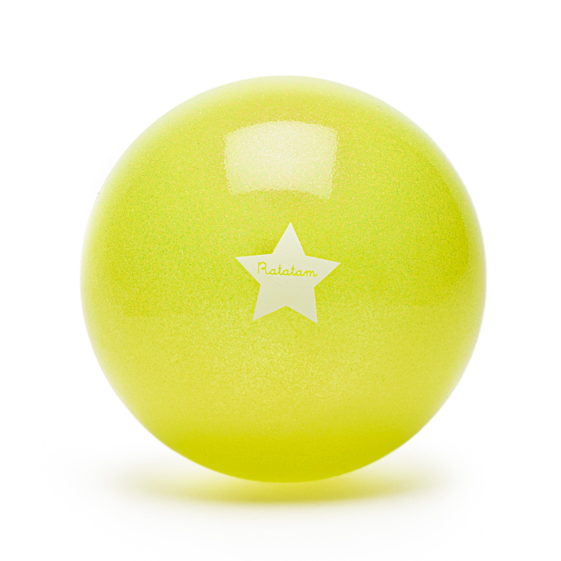 Glitzerball 22 cm von Ratatam in Gelb,– Nohna