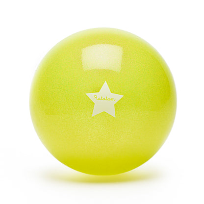 Glitzerball 22 cm von Ratatam in Gelb,– Nohna