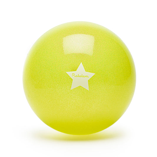 Glitzerball 22 cm von Ratatam in Gelb,– Nohna