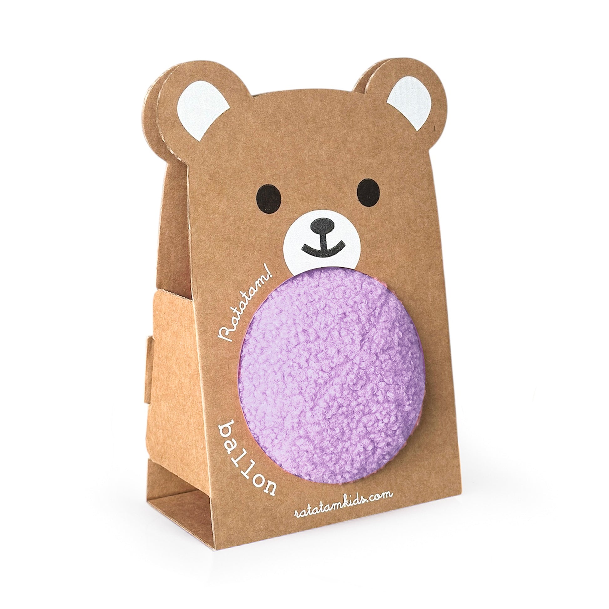 Baby Plüschball 12 cm von Ratatam in Violett – Nohna