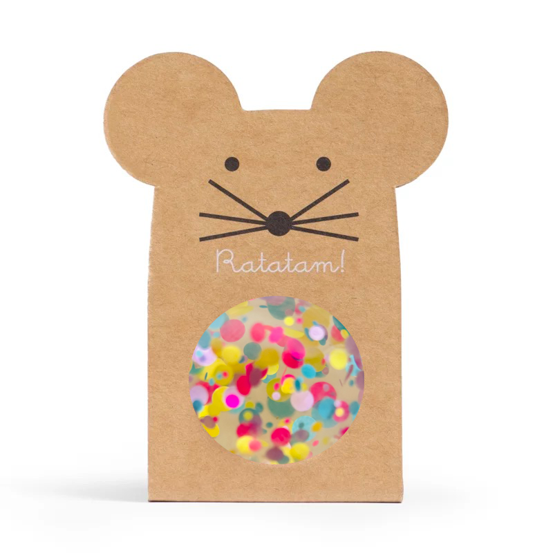 Flummi Maus Multico von Ratatam in Gelb – Nohna
