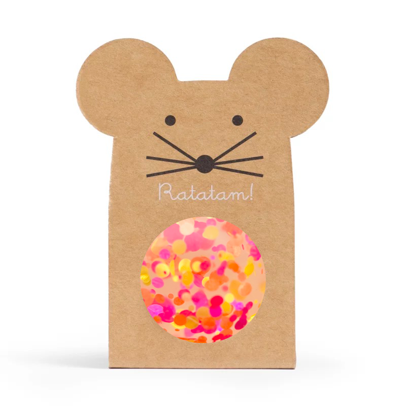 Flummi Maus Multico von Ratatam in Orange – Nohna