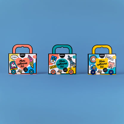 Mini Malset für Kinder von OMY in 3 Motiven – Atlas, Lily & Tiere, Nohna