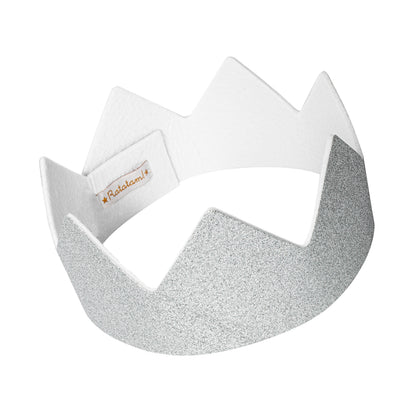 Glitzerkrone Kinder kaufen – Silber -Nohna