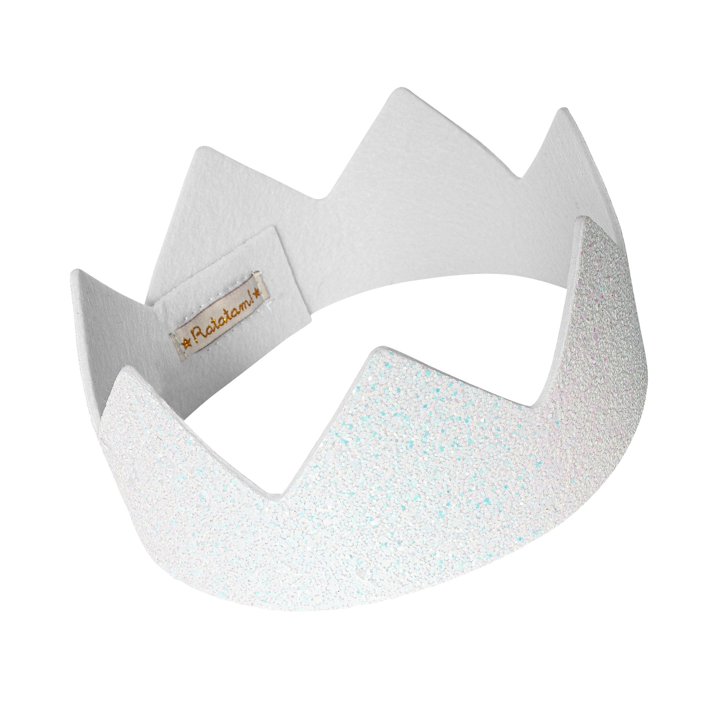 Glitzerkrone von Ratatam in Weiß – Nohna