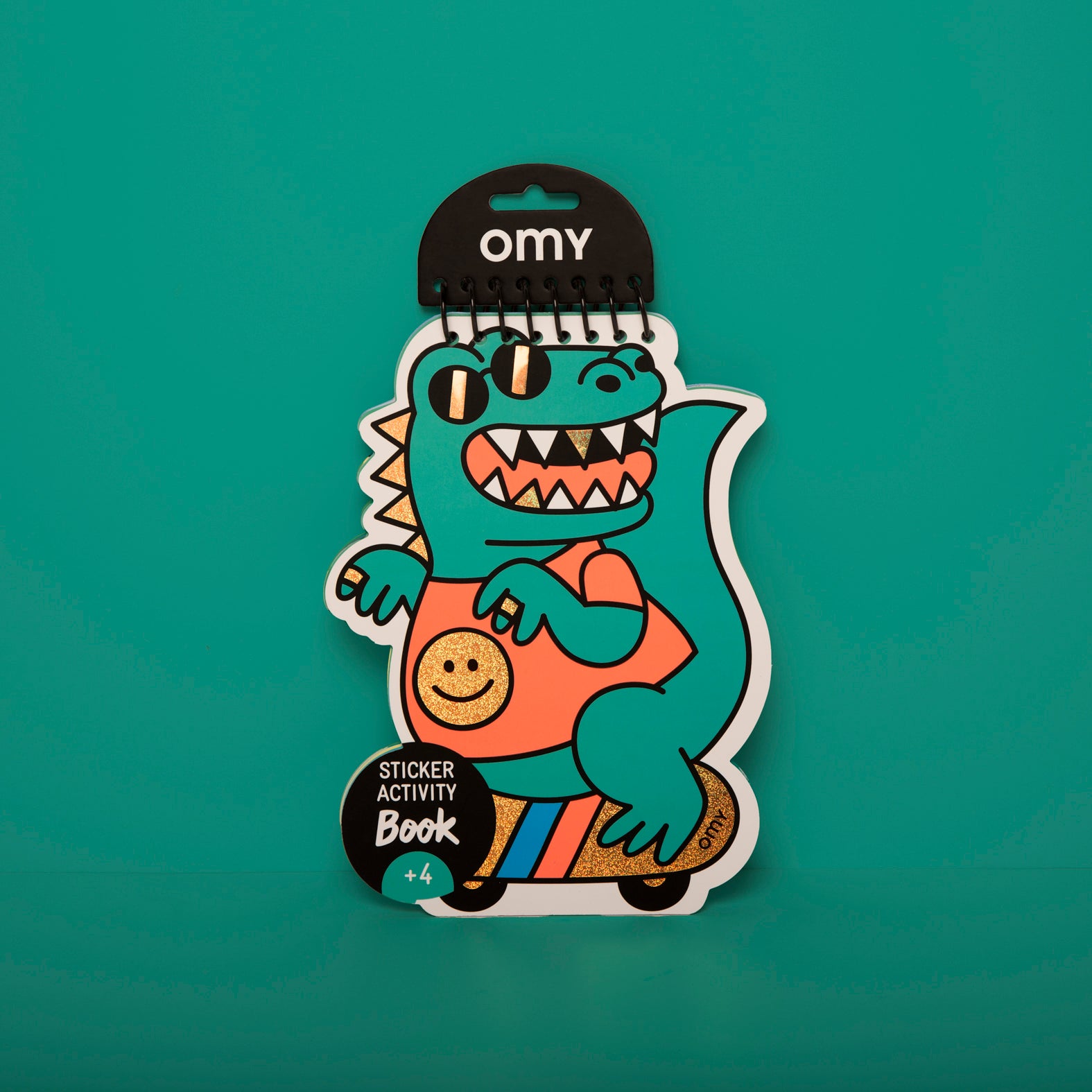 Sticker Aktivitätsbuch von OMY in 3 Motiven – Dinos - Vorderseite - Nohna