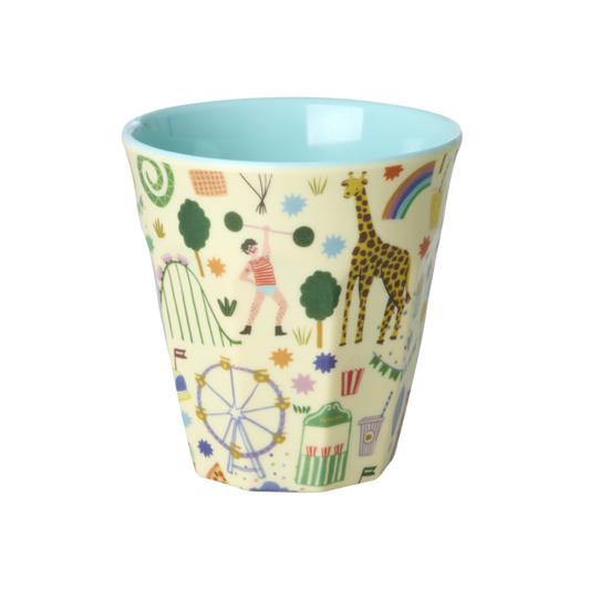 Kinderbecher Fun Fair Print von RICE by RICE in Mint – Nohna