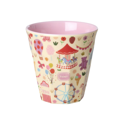 Kinderbecher Fun Fair Print von RICE by RICE in Pink – Nohna