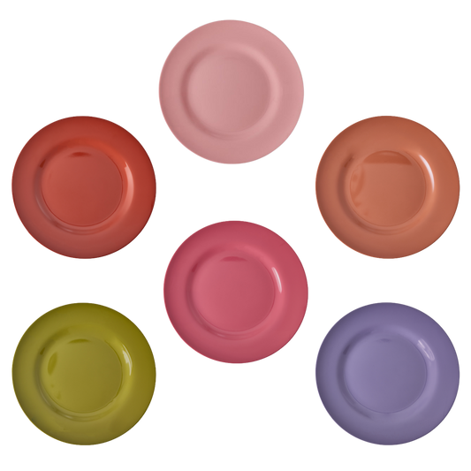 Teller einfarbig von RICE by RICE in Olive, Terracotta, Rot, Lila, Pink & Rosa – Nohna