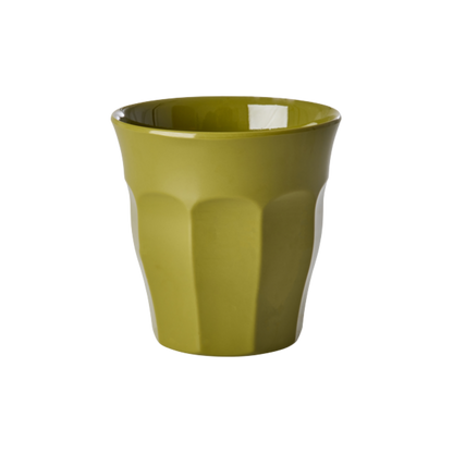 Becher einfarbig von RICE by RICE in Olive – Nohna