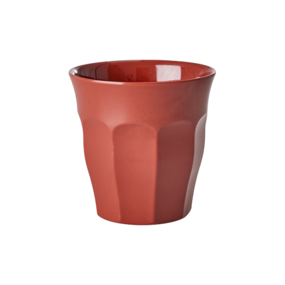 Becher einfarbig von RICE by RICE in Rot – Nohna