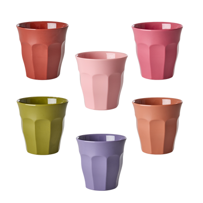Becher einfarbig von RICE by RICE in Olive, Terracotta, Rot, Lila, Pink & Rosa – Nohna