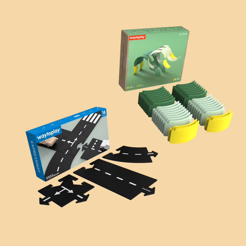 Build & Play Set mit Arches Creator Set und Expressway von waytoplay – Nohna