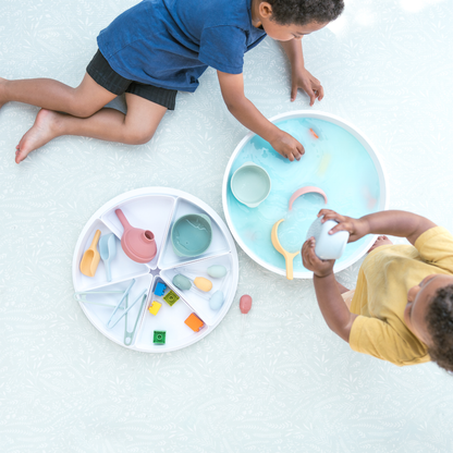 Sensorik Spielwanne PlayTRAY als Matschtisch-Ersatz für Kinder ab 6 Monaten – Spielidee - Nohna