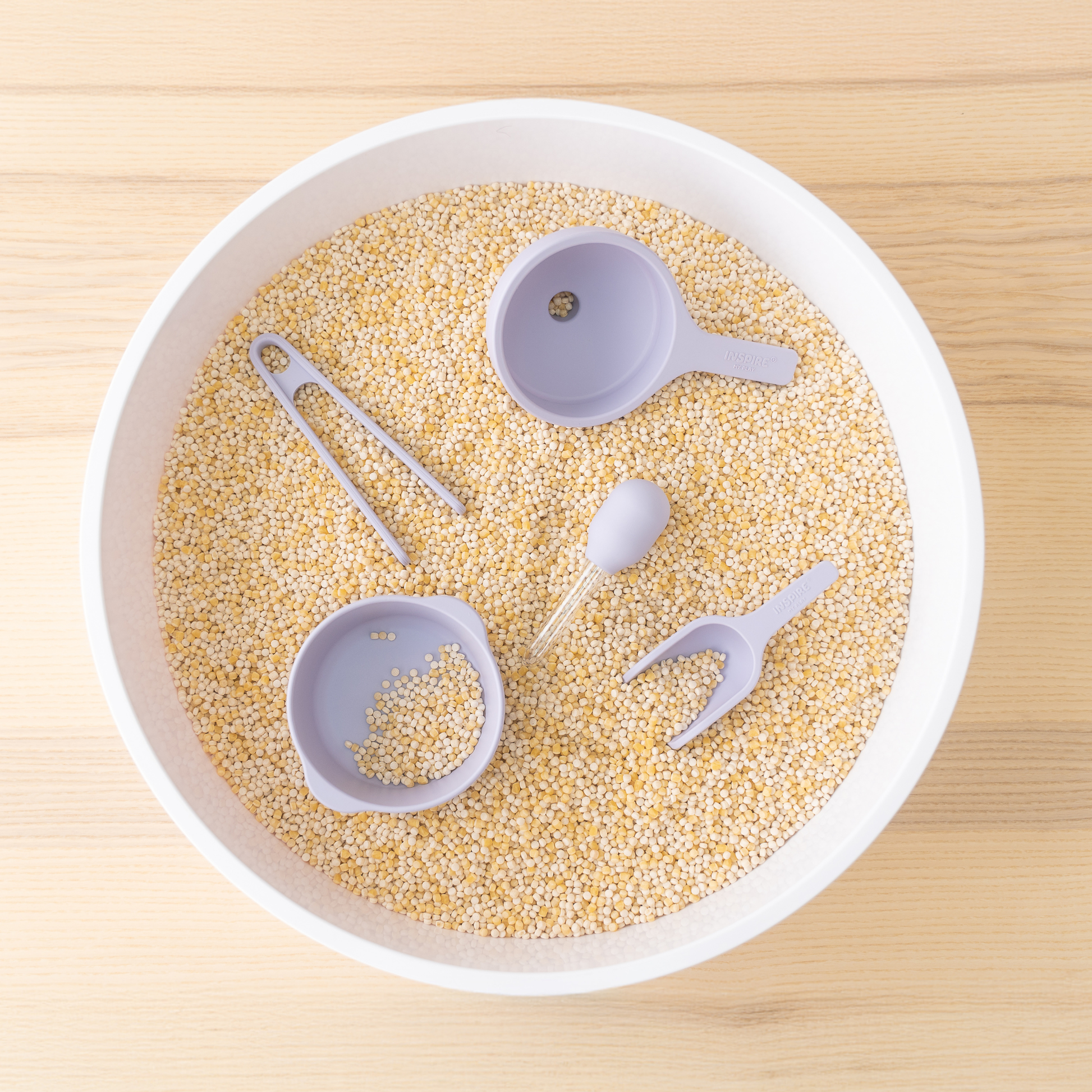 Sensorik Spielzeug Starter-Kit von Inspire My Play in Lavendel - Spielidee - Lieferumfang – Nohna