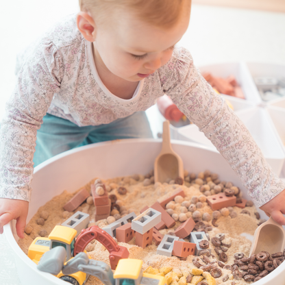 Sensorik Mini Steine aus Silikon von Inspire My Play – Spielidee Bautstelle - Nohna