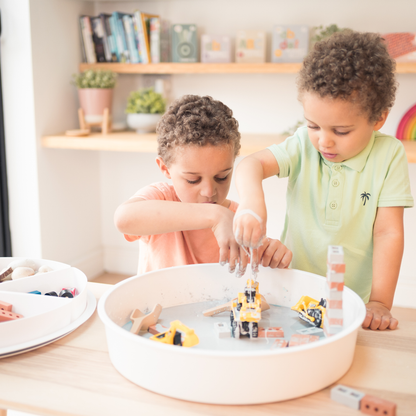Sensorik Mini Steine aus Silikon von Inspire My Play – Baustelle Oobleck - Nohna