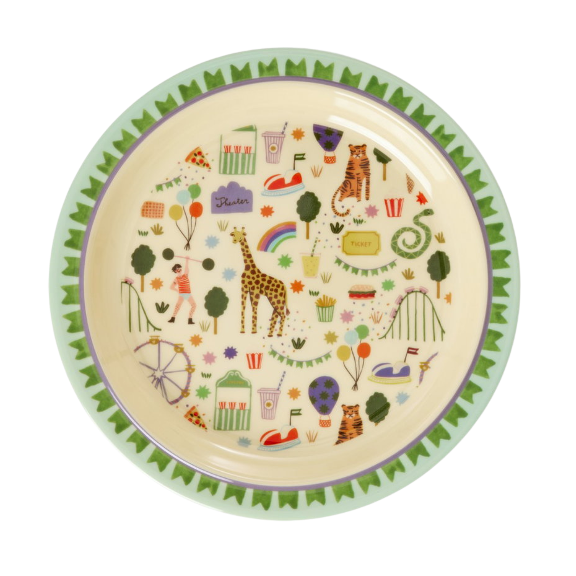 Kinder Teller von RICE by RICE in Fun Fair Mint – Nohna