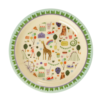 Kinder Teller von RICE by RICE in Fun Fair Mint – Nohna