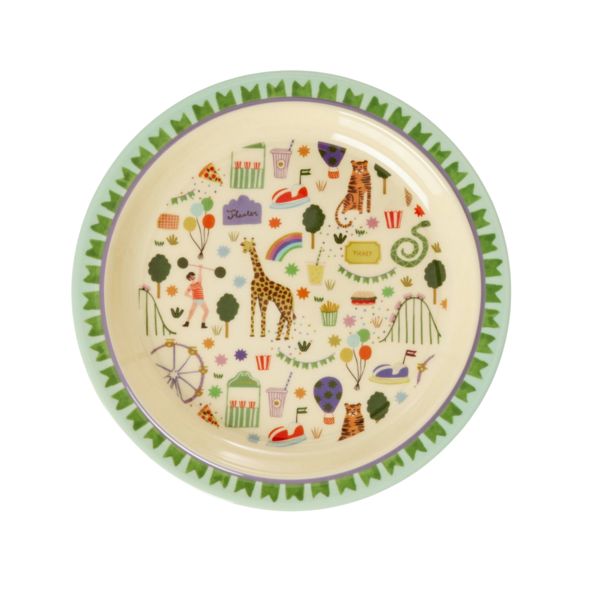 Kinder Teller von RICE by RICE in Fun Fair Mint – Nohna