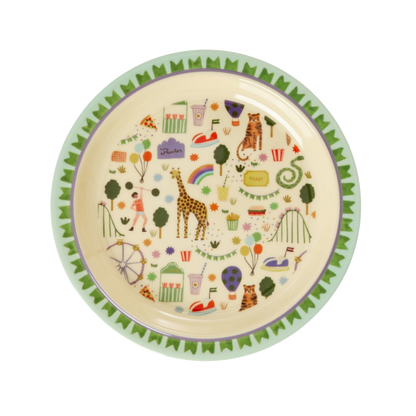 Kinder Teller von RICE by RICE in Fun Fair Mint – Nohna