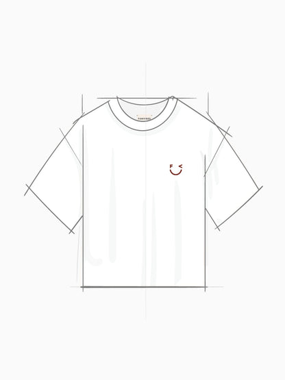 Icecream Shirt Unisex in Burgundy mit Backprint Frontansicht – Nohna
