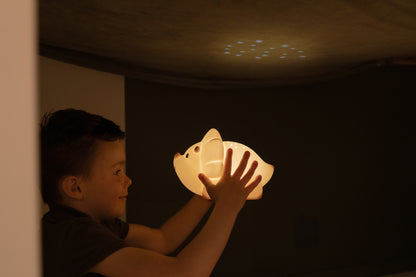 Juliette Nachtlicht Projektor Triceratops in  Sand – Junge Licht an - Nohna