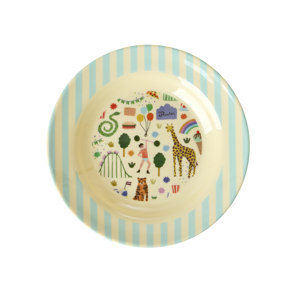 Kinder Schüssel Fun Fair Print von RICE by RICE in Mint – Nohna